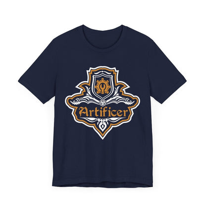 D&D Artificer Class Fancy Emblem T-Shirt T-Shirt Navy / S