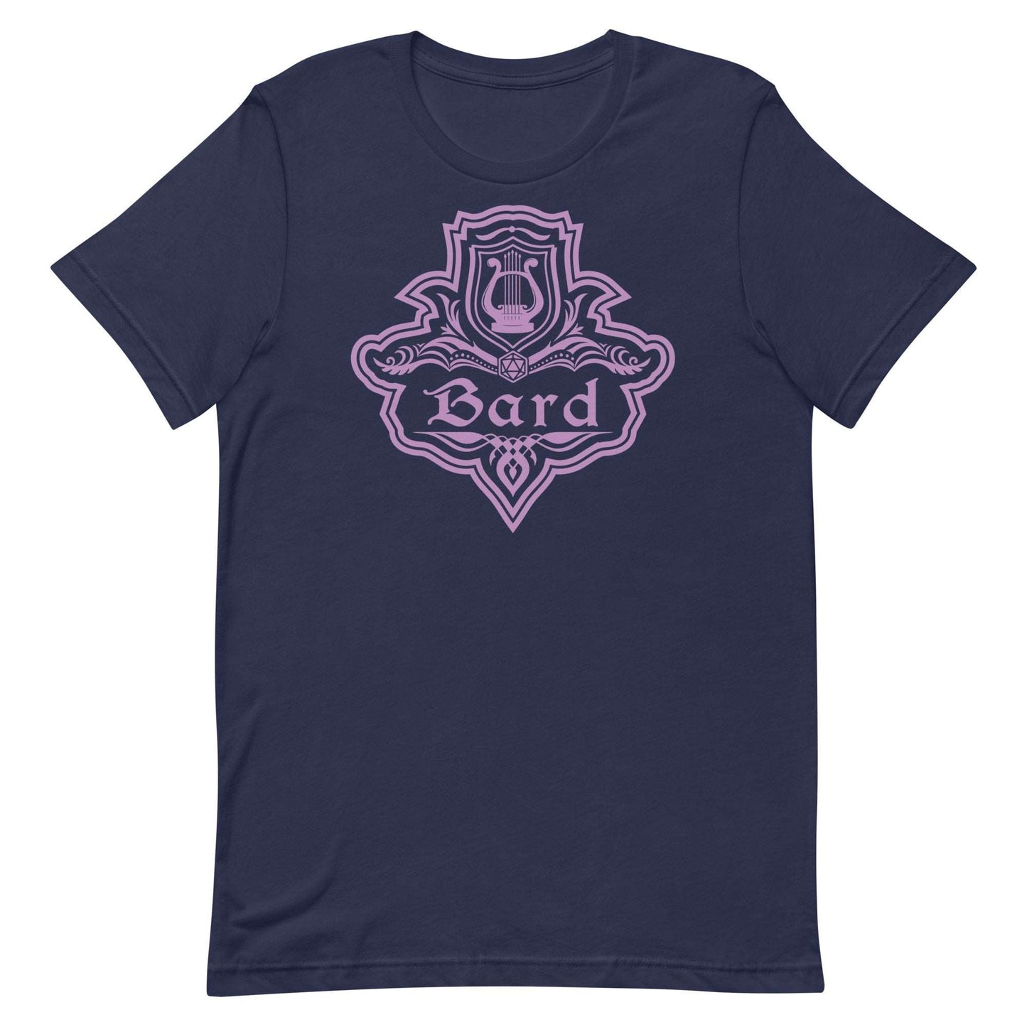 DnD Bard Class Emblem T-Shirt - Dungeons & Dragons Bard Tee T-Shirt Navy / S