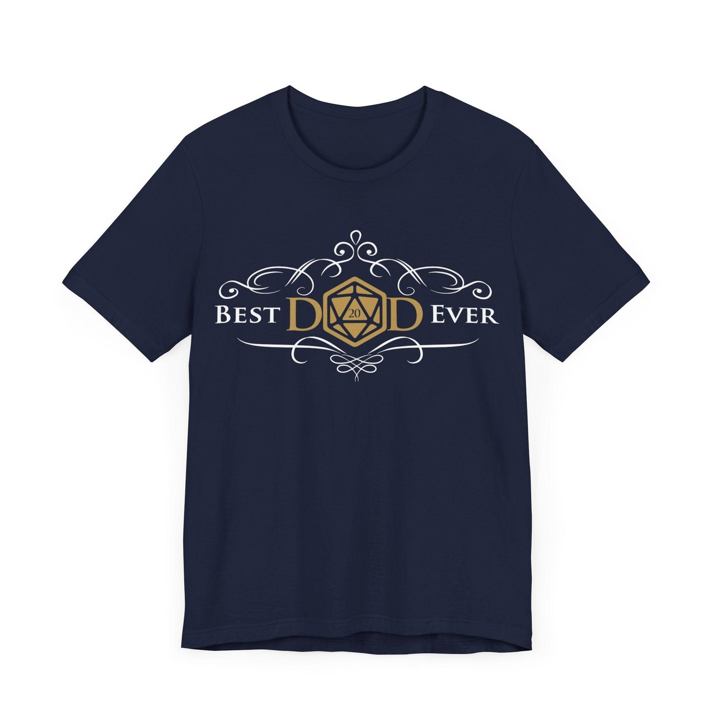 DnD Best Dad T-Shirt T-Shirt Navy / S