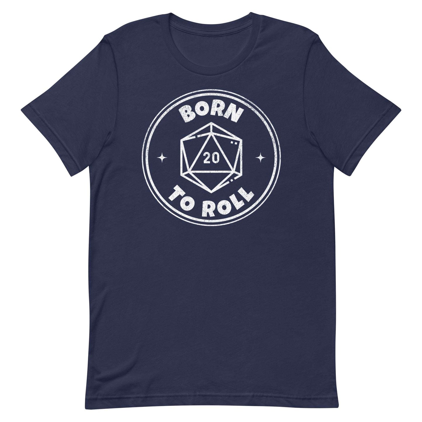 DnD Born To Roll D20 Shirt - Dungeons & Dragons D20 Tshirt T-Shirt Navy / S