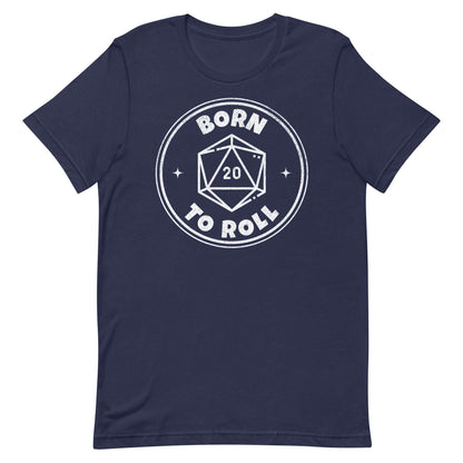 DnD Born To Roll D20 Shirt - Dungeons & Dragons D20 Tshirt T-Shirt Navy / S