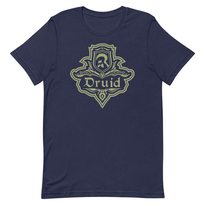 DnD Druid Class Emblem T-Shirt - Dungeons & Dragons Druid Tee T-Shirt Navy / S