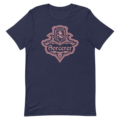DnD Sorcerer Class Emblem T-Shirt - Dungeons & Dragons Sorcerer Tee T-Shirt Navy / S