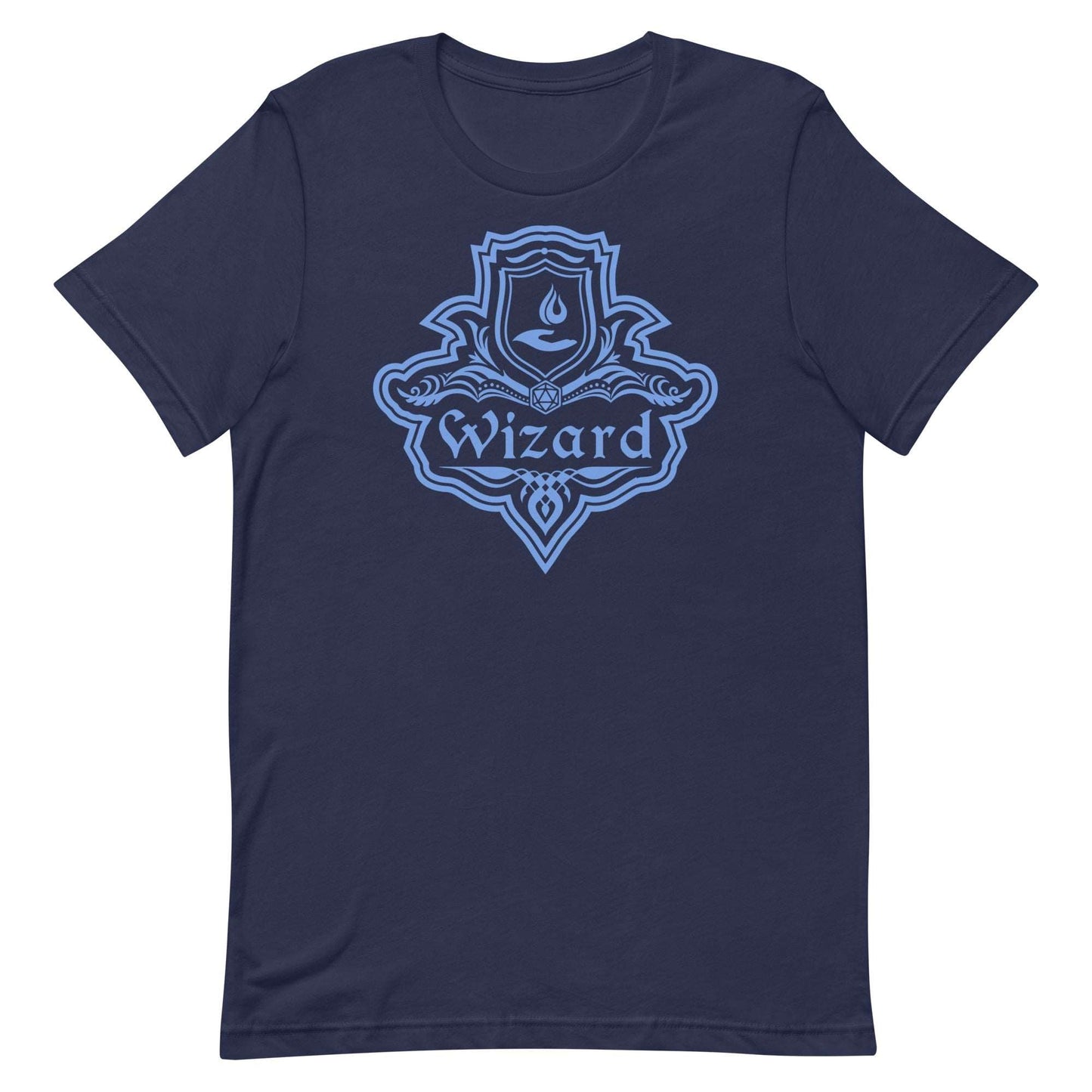 DnD Wizard Class Emblem T-Shirt - Dungeons & Dragons Wizard Tee T-Shirt Navy / S