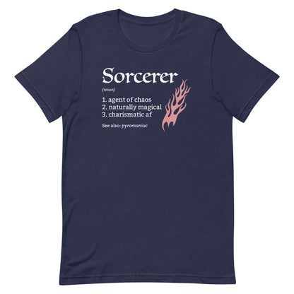 Sorcerer Class Definition T-Shirt – Funny DnD Definition Tee T-Shirt Navy / S
