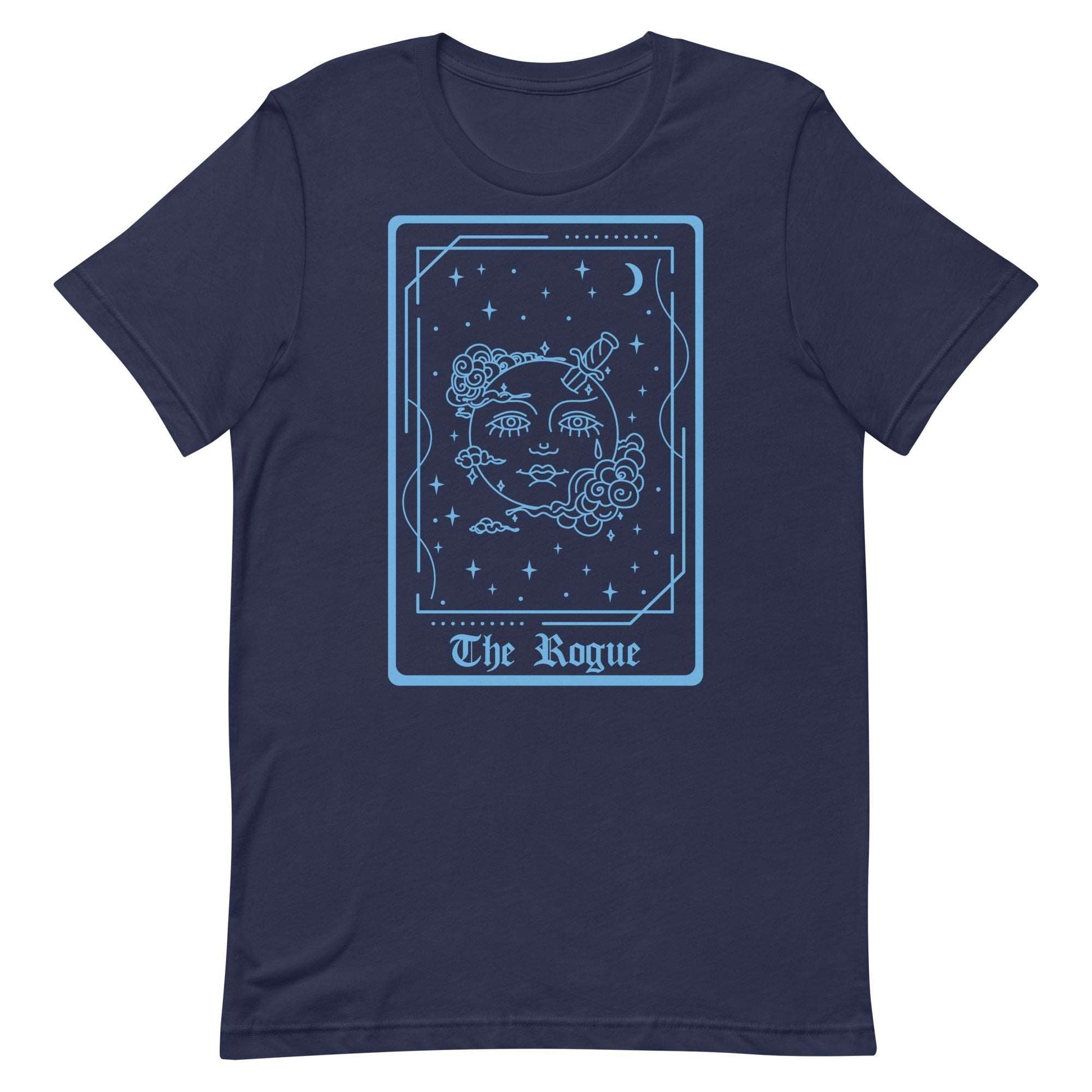 The Rogue Tarot Card T-Shirt – DnD Class Series T-Shirt Navy / S