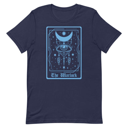 The Warlock Tarot Card T-Shirt – DnD Class Series T-Shirt Navy / S
