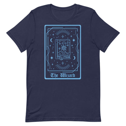 The Wizard Tarot Card T-Shirt – DnD Class Series T-Shirt Navy / S