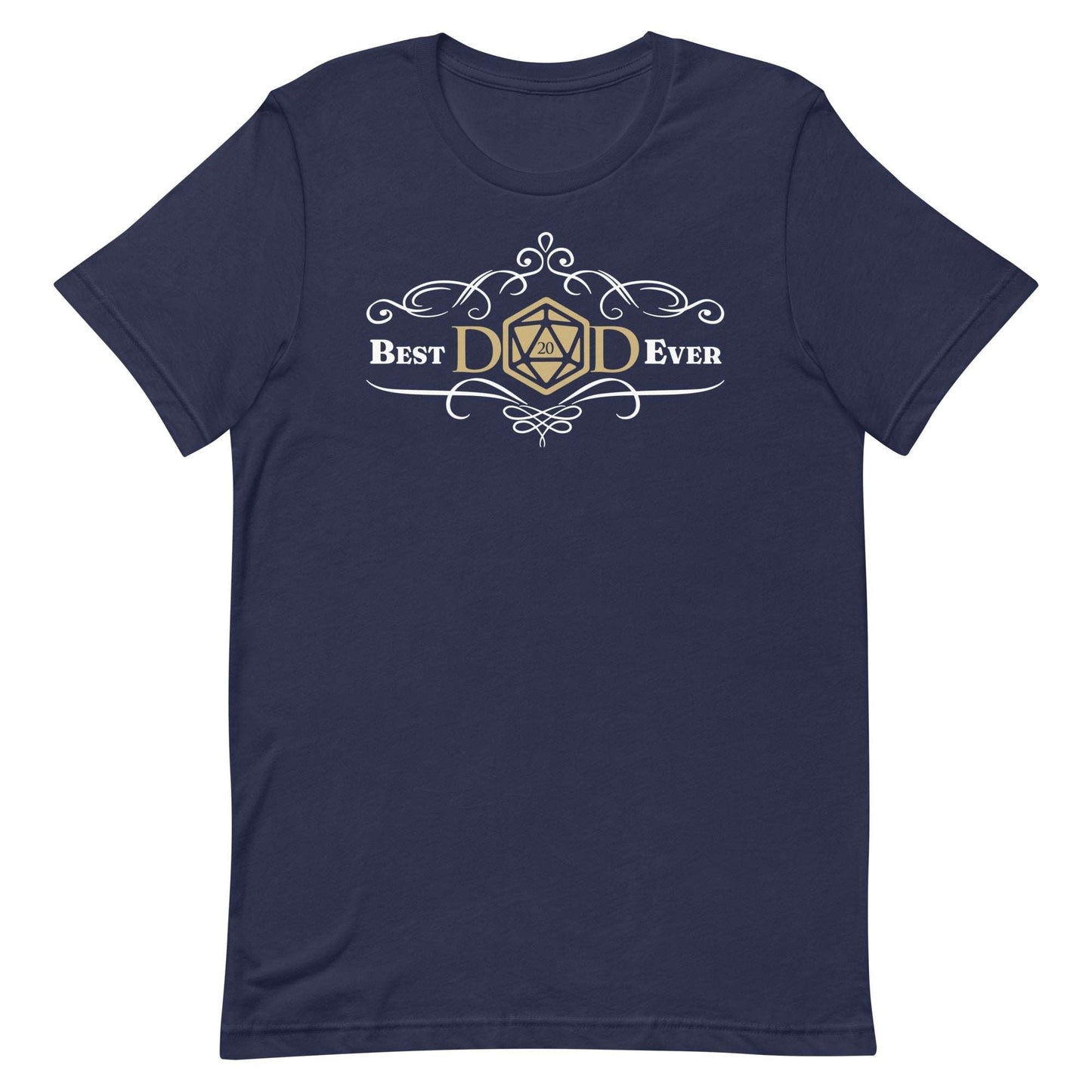 DnD Best Dad Shirt - Dungeons & Dragons Father's Day T-Shirt T-Shirt Navy / XS