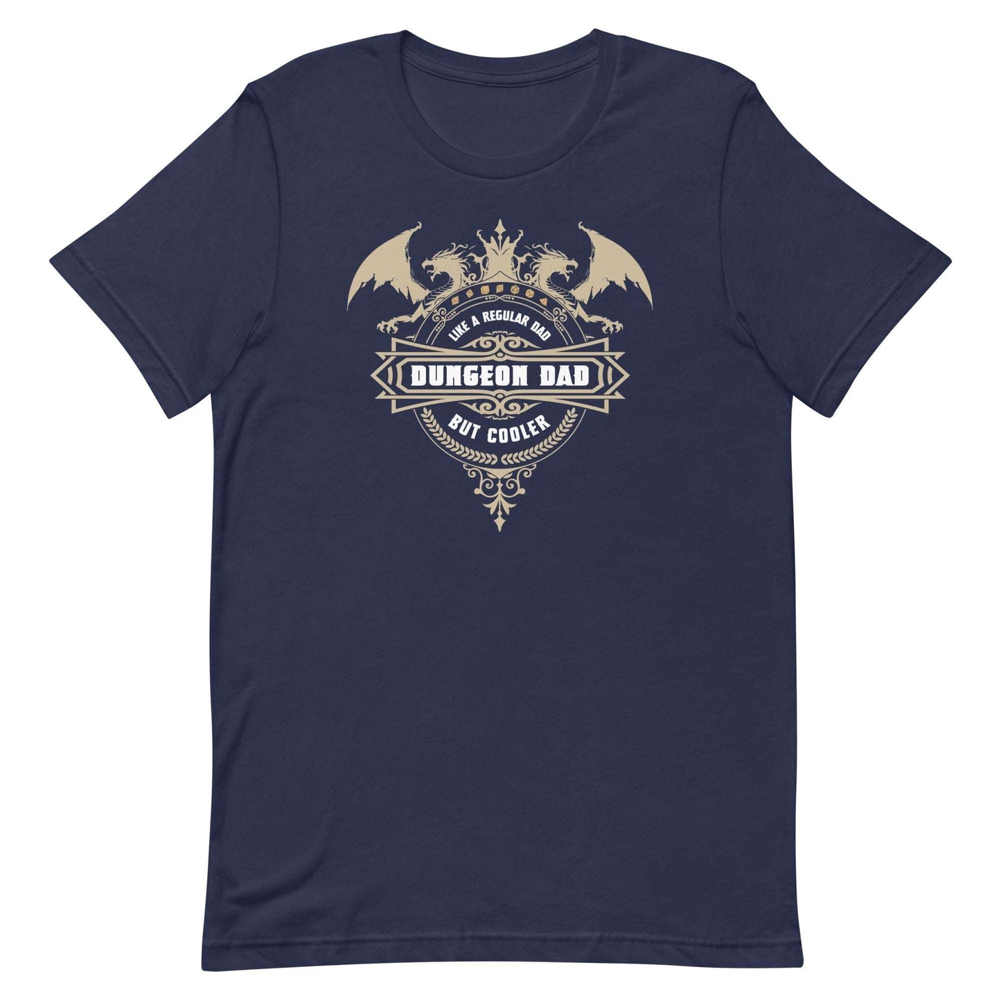 DnD Dungeon Dad Shirt - Dungeons & Dragons Father's Day T-shirt T-Shirt Navy / XS