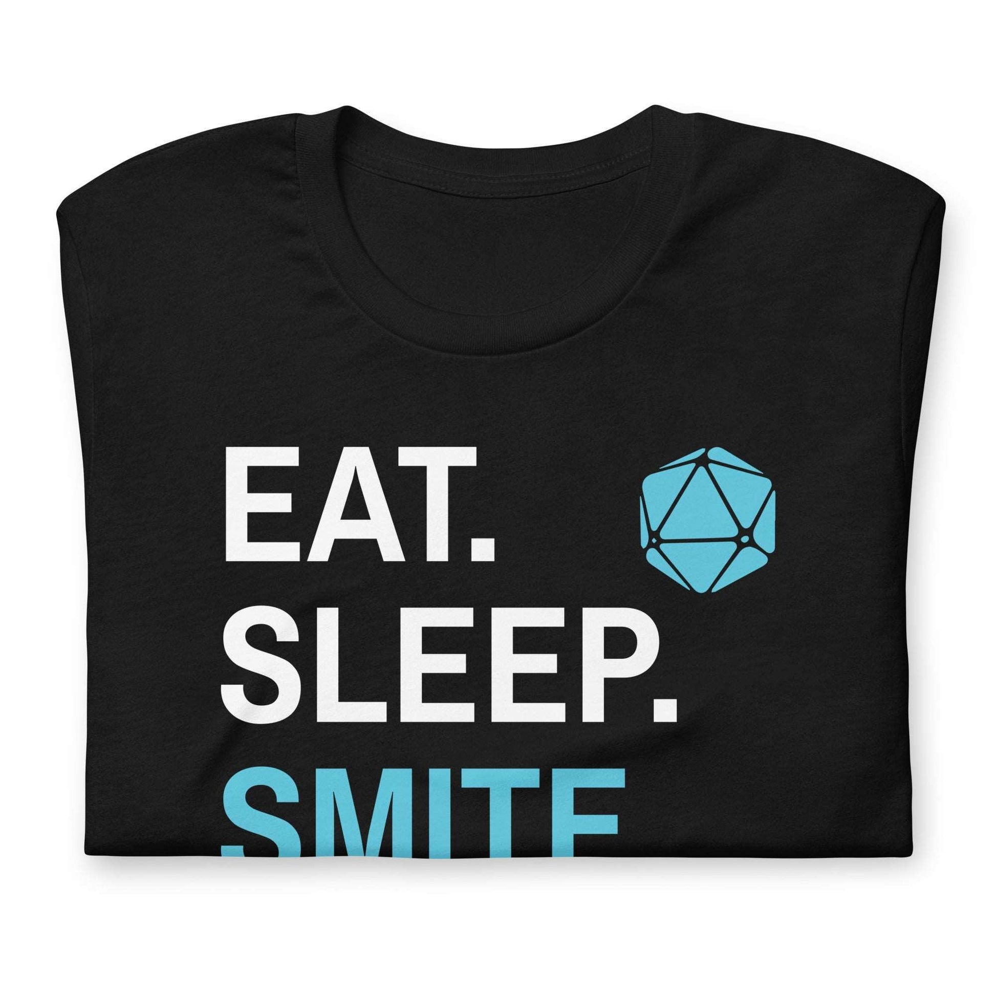 Paladin Class T-Shirt – 'Eat, Sleep, Smite, Repeat' – Dungeons & Dragons Paladin Apparel T-Shirt