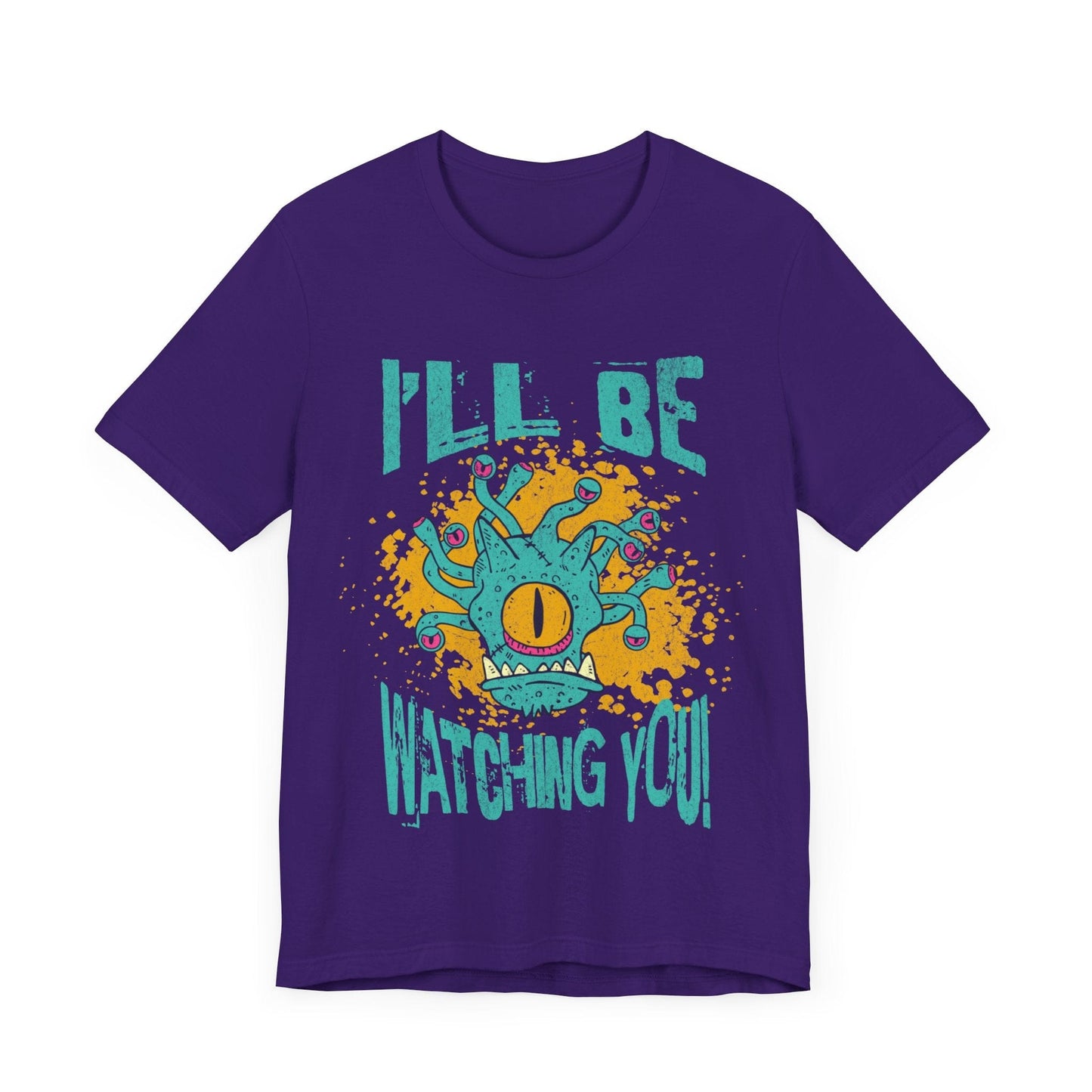 D&D Beholder T-shirt - I'll Be Watching You T-Shirt Team Purple / S