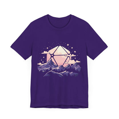 D20 Sun Landscape Purple Pink T-Shirt Team Purple / S