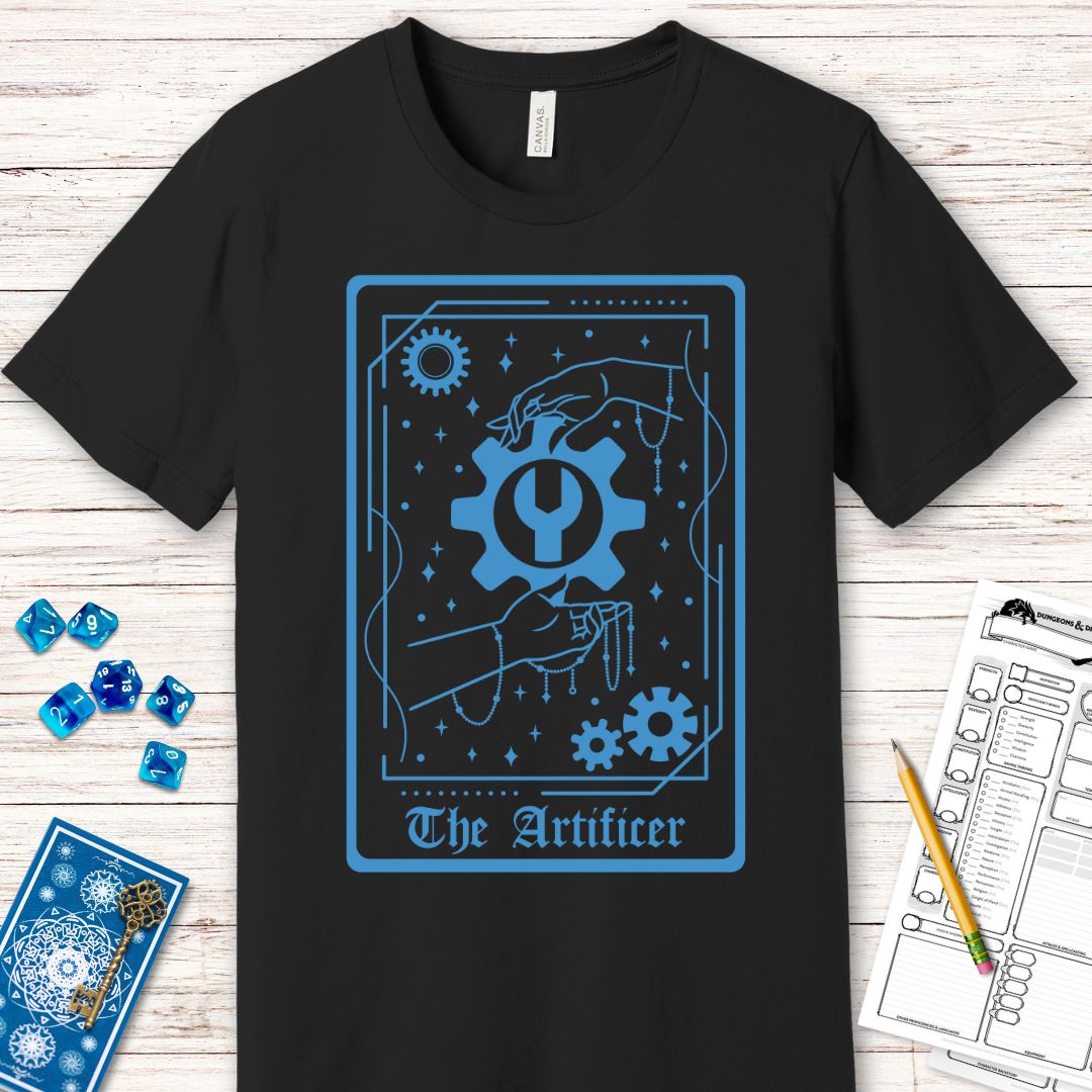 The Artificer Tarot Card T-Shirt – DnD Class Series T-Shirt