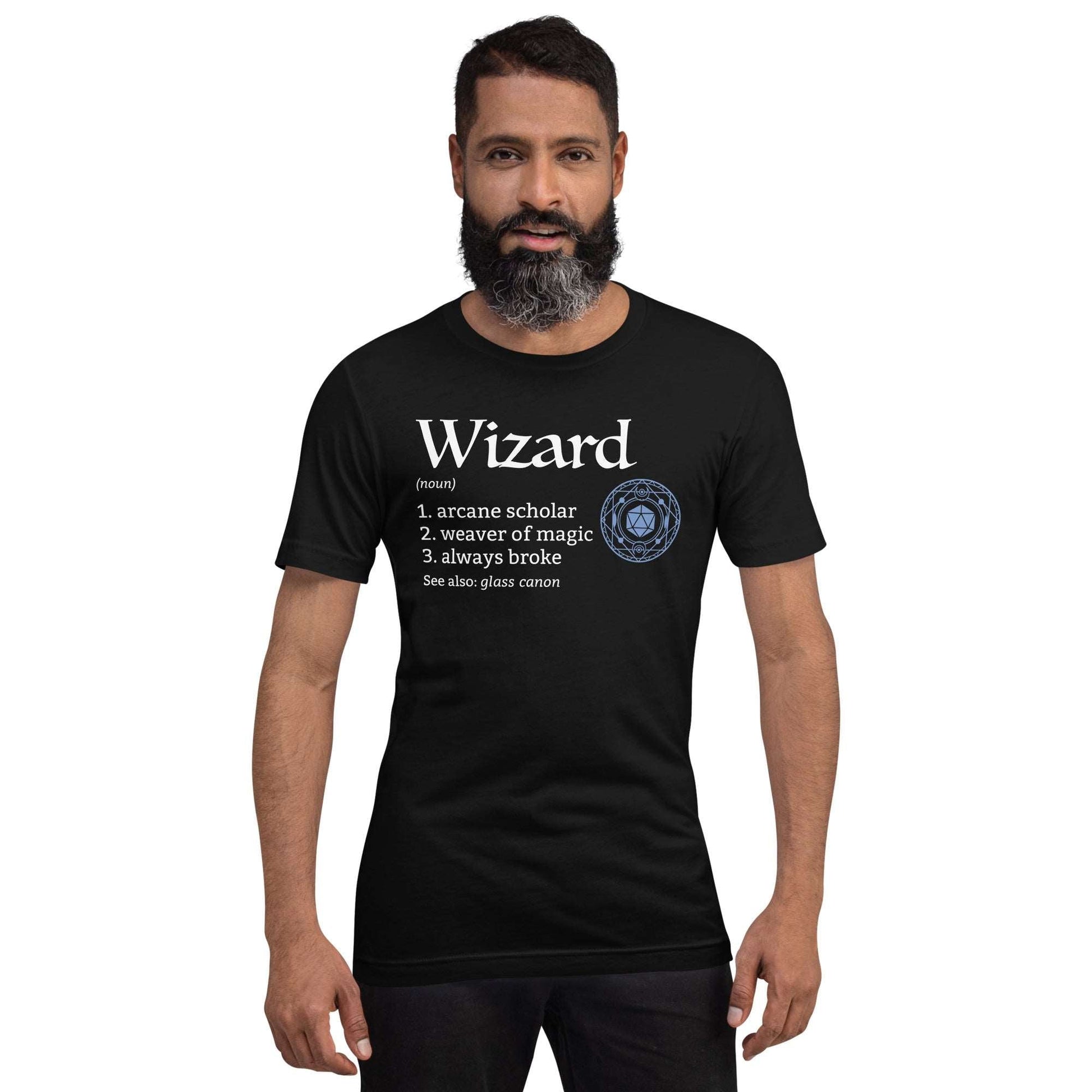 Wizard Class Definition T-Shirt – Funny DnD Definition Tee T-Shirt