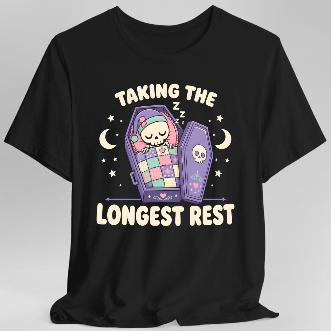 Printify T-Shirt Black / S Taking The Longest Rest T-Shirt