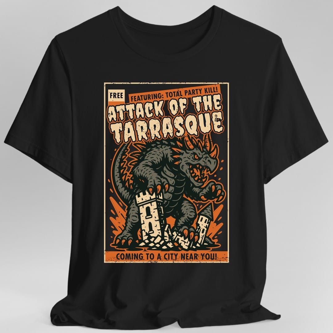 Printify T-Shirt Black / S Tarrasque Movie Poster T-Shirt