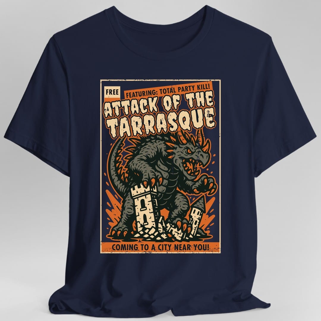 Printify T-Shirt Navy / S Tarrasque Movie Poster T-Shirt