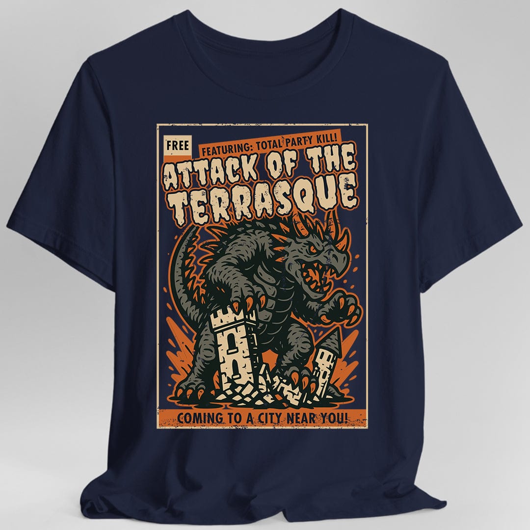 Printify T-Shirt Navy / S Terrasque Movie Poster T-Shirt