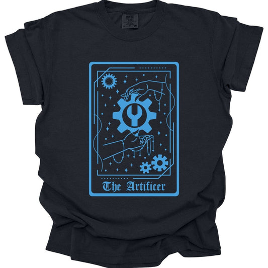 Printify T-Shirt Black / S The Artificer Tarot Card T-Shirt - Comfort Colors
