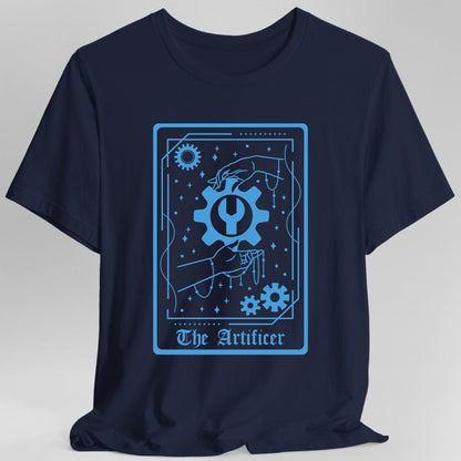 Printify T-Shirt Navy / S The Artificer Tarot Card T-Shirt