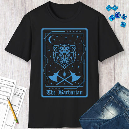 Printify T-Shirt The Barbarian Tarot Card T-Shirt
