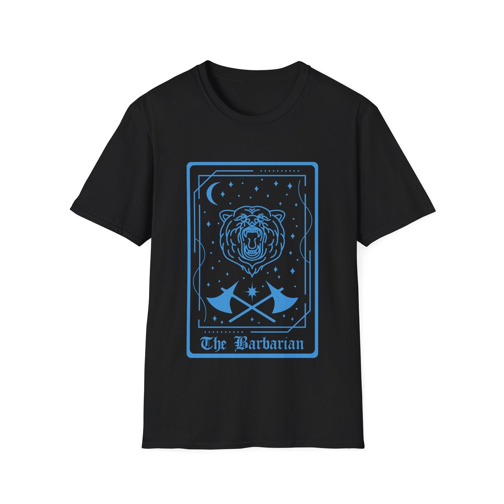 Printify T-Shirt Black / S The Barbarian Tarot Card T-Shirt