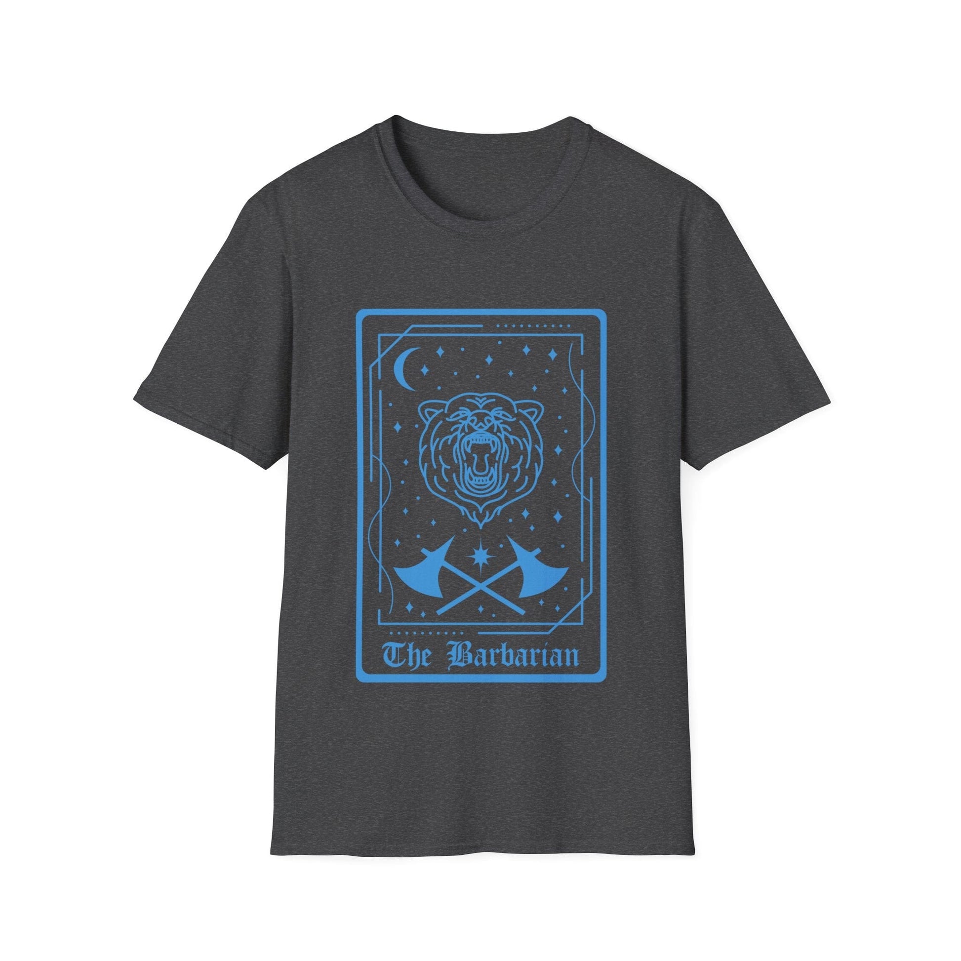 Printify T-Shirt Dark Heather / S The Barbarian Tarot Card T-Shirt