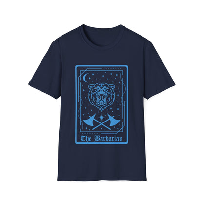 Printify T-Shirt Navy / S The Barbarian Tarot Card T-Shirt