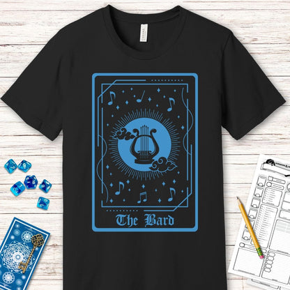 Printify T-Shirt The Bard Tarot Card T-Shirt