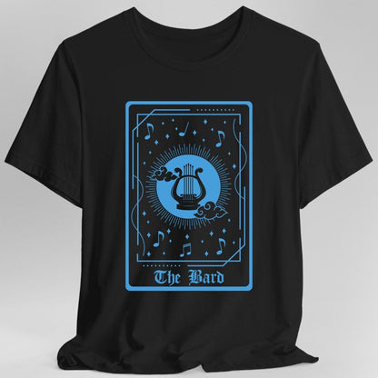 Printify T-Shirt Black / S The Bard Tarot Card T-Shirt