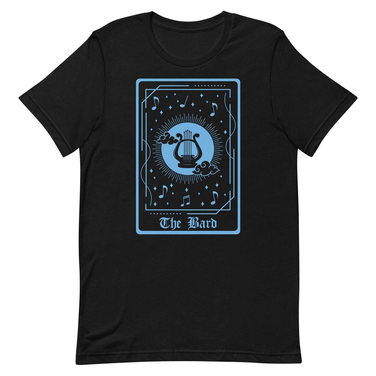 Printify T-Shirt Black / S The Bard Tarot Card T-Shirt