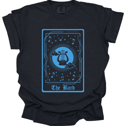 Printify T-Shirt Black / S The Bard Tarot Card T-Shirt - Comfort Colors