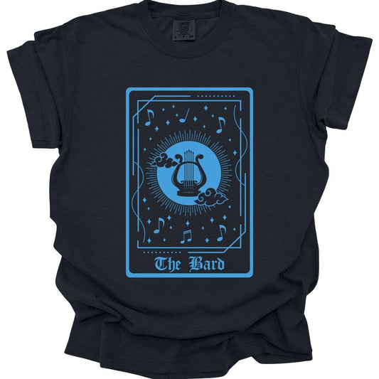 Printify T-Shirt Black / S The Bard Tarot Card T-Shirt - Comfort Colors