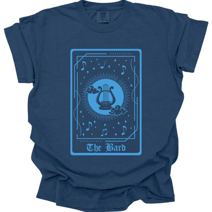Printify T-Shirt True Navy / S The Bard Tarot Card T-Shirt - Comfort Colors