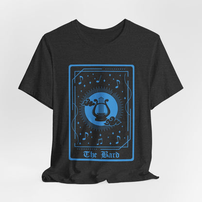 Printify T-Shirt Dark Heather / S The Bard Tarot Card T-Shirt