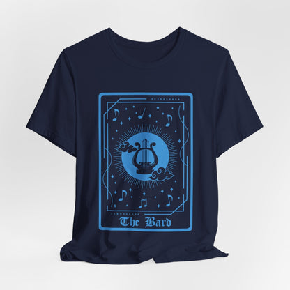 Printify T-Shirt Navy / S The Bard Tarot Card T-Shirt