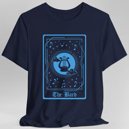 Printify T-Shirt Navy / S The Bard Tarot Card T-Shirt