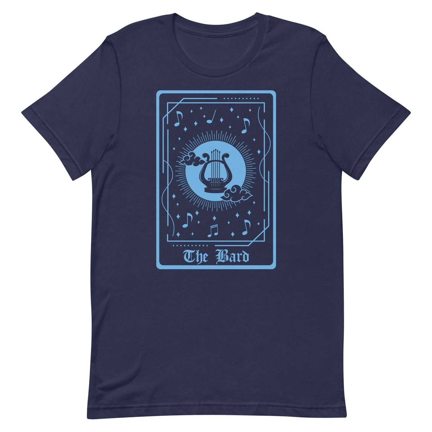 Printify T-Shirt Navy / S The Bard Tarot Card T-Shirt