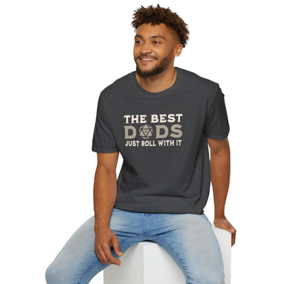 Printify T-Shirt The Best Dads Just Roll With It D&D T-Shirt