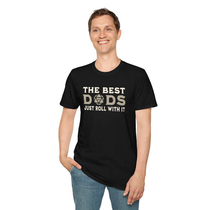 Printify T-Shirt The Best Dads Just Roll With It D&D T-Shirt