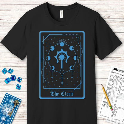 Printify T-Shirt The Cleric Tarot Card T-Shirt