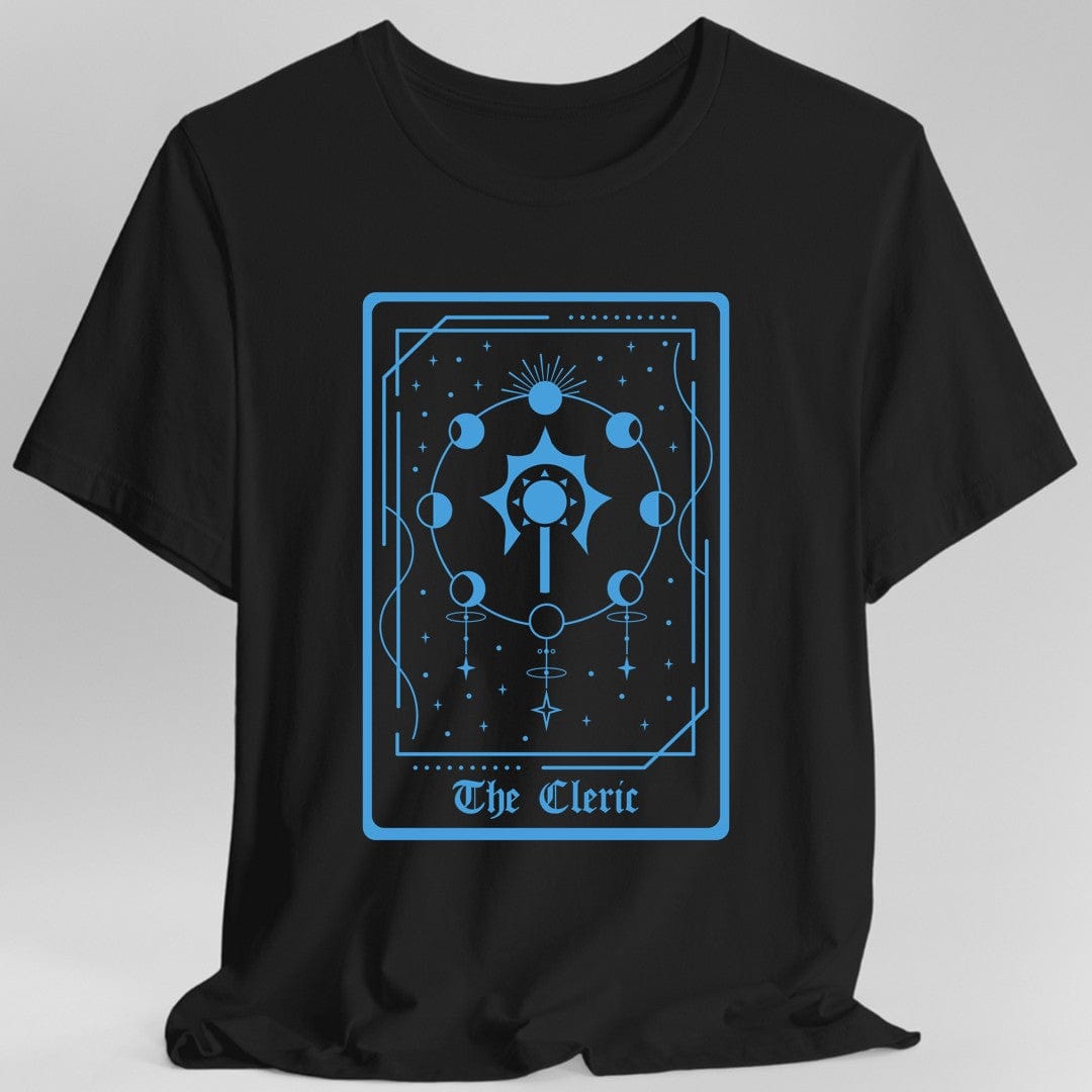 Printify T-Shirt Black / S The Cleric Tarot Card T-Shirt