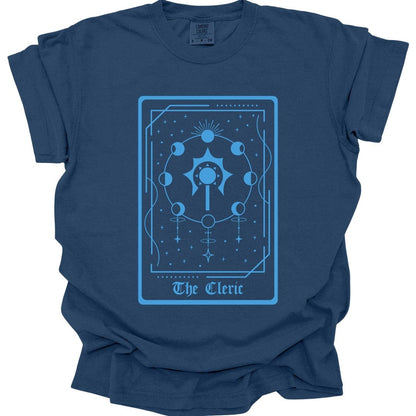 Printify T-Shirt True Navy / S The Cleric Tarot Card T-Shirt - Comfort Colors