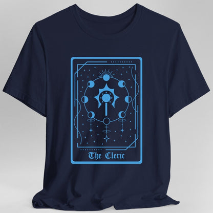 Printify T-Shirt Navy / S The Cleric Tarot Card T-Shirt
