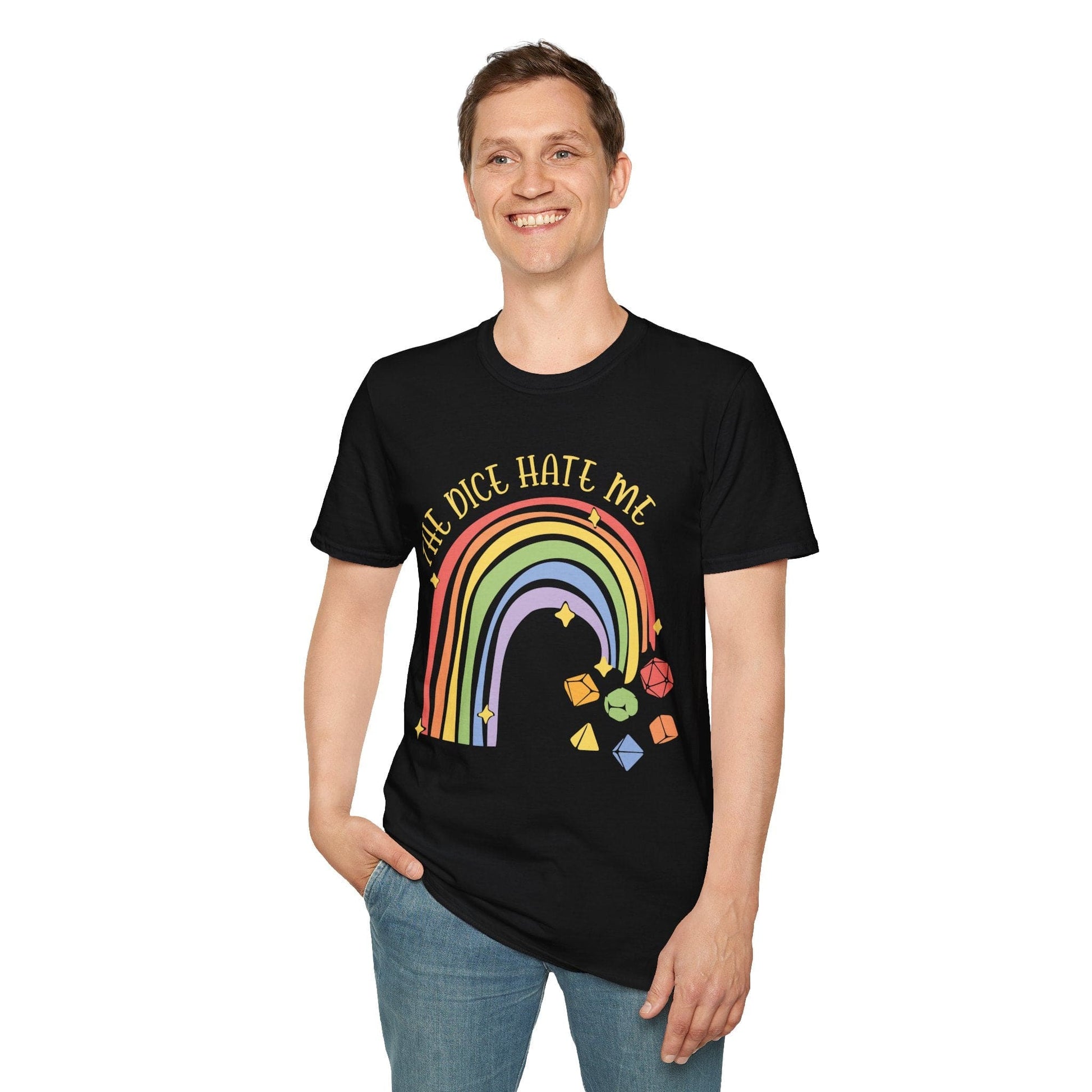Printify T-Shirt The Dice Hate Me DnD T-Shirt