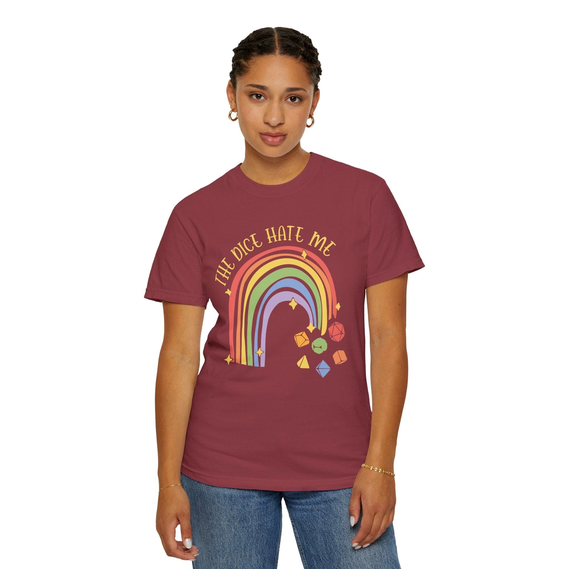 Printify T-Shirt The Dice Hate Me DnD T-Shirt - Comfort Colors