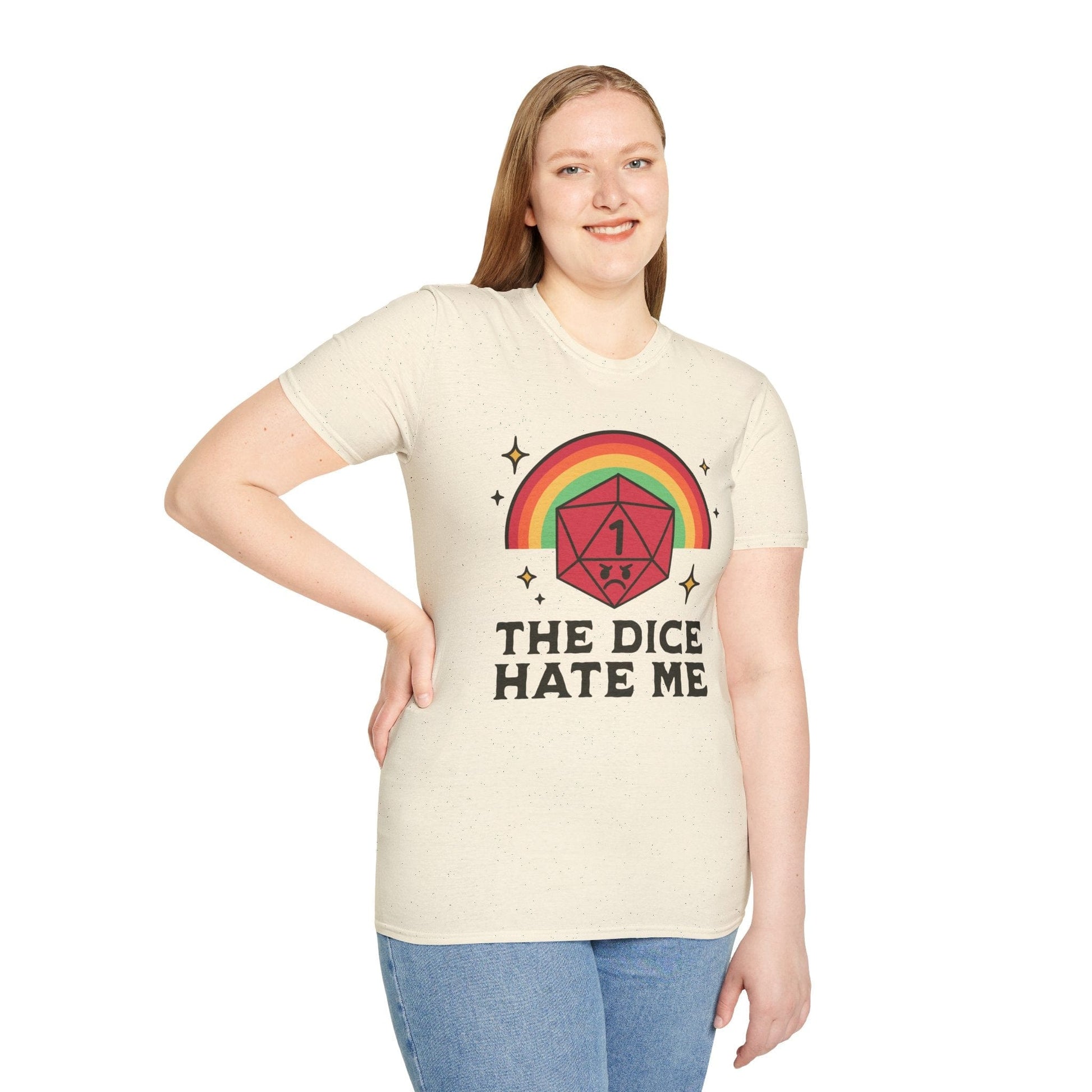 Printify T-Shirt The Dice Hate Me T-Shirt