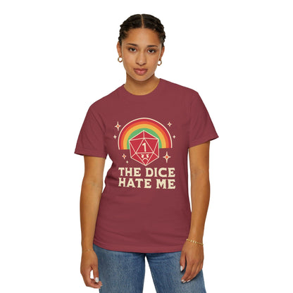 Printify T-Shirt The Dice Hate Me T-Shirt - Comfort Colors