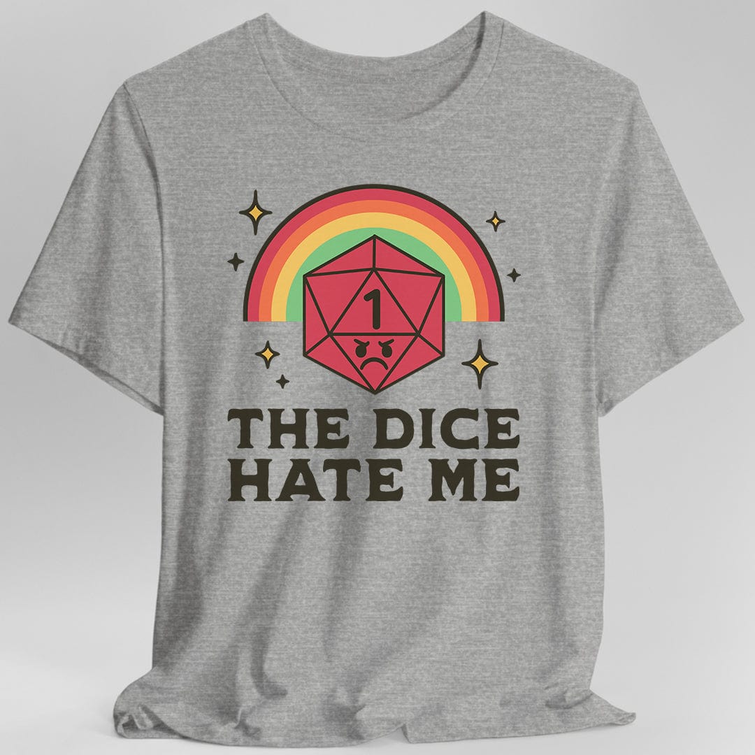 Printify T-Shirt Dark Heather / S The Dice Hate Me T-Shirt